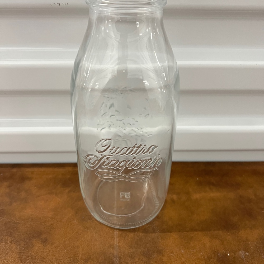 Bormioli Rocco Quattro Stagioni Italian Glass Bottle 1L Farmhouse Kitchen Decor